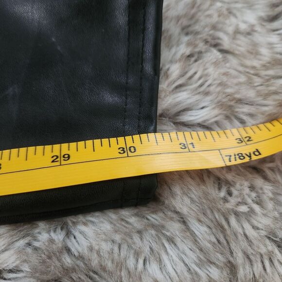 PrettyLittleThing Tall Black Faux Leather High Waisted‎ Legging Size 10 - Picture 9 of 9